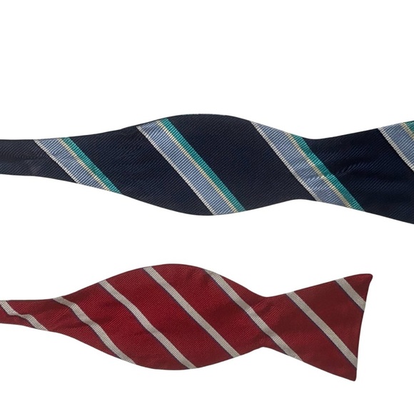 Brooks Brother/Stanley Blacker Four Silk Bow Ties 3 x 17.5” neck & 1 x 16.5” - Picture 5 of 13